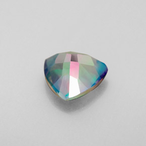 Topaze mystique multicolore naturelle trillion, 2,06 ct, VS