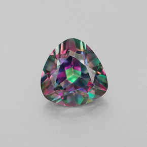 Topaze mystique multicolore naturelle trillion, 2,32 ct, VS