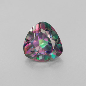 Topaze mystique multicolore naturelle trillion, 2,32 ct, VS