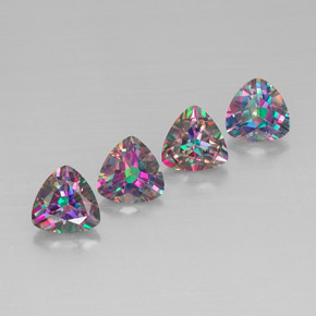 Achetez naturel ct multicolore topaze mystique gems, trillion, en provenance brésil chez gemselect. en stock, livraison internationale!