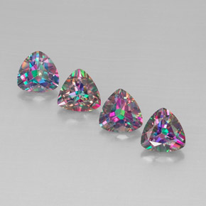 Achetez naturel ct multicolore topaze mystique gems, trillion, en provenance brésil chez gemselect. en stock, livraison internationale!