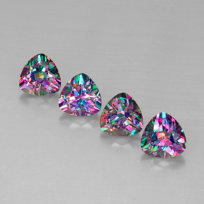 Achetez naturel ct multicolore topaze mystique gems, trillion, en provenance brésil chez gemselect. en stock, livraison internationale!