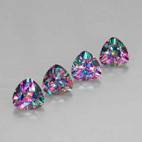 Achetez naturel ct multicolore topaze mystique gems, trillion, en provenance brésil chez gemselect. en stock, livraison internationale!