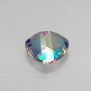 Topaze mystique multicolore naturelle trillion, 2,19 ct, VS
