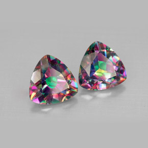Achetez naturel ct multicolore topaze mystique gems, trillion, en provenance brésil chez gemselect. en stock, livraison internationale!