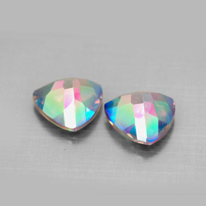 Achetez naturel ct multicolore topaze mystique gems, trillion, en provenance brésil chez gemselect. en stock, livraison internationale!