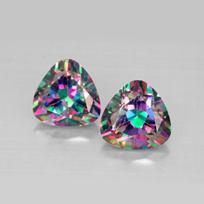 Achetez naturel ct multicolore topaze mystique gems, trillion, en provenance brésil chez gemselect. en stock, livraison internationale!