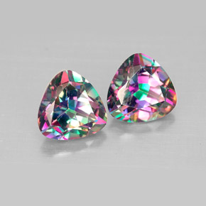 Achetez naturel ct multicolore topaze mystique gems, trillion, en provenance brésil chez gemselect. en stock, livraison internationale!