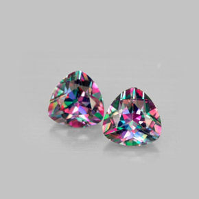 Achetez naturel ct multicolore topaze mystique gems, trillion, en provenance brésil chez gemselect. en stock, livraison internationale!