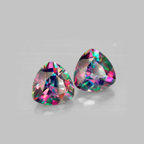 Achetez naturel ct multicolore topaze mystique gems, trillion, en provenance brésil chez gemselect. en stock, livraison internationale!