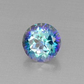 Topaze mystique multicolore naturelle coupe roude, 4,67 ct, VS