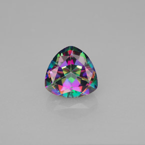 Topaze mystique Partie Supérieure Arc-en-Ciel naturelle Trillion, 1.71 ct, VVS