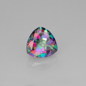 Topaze mystique Partie Supérieure Arc-en-Ciel naturelle Trillion, 1.71 ct, VVS