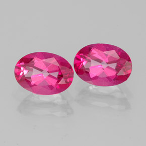 Achetez naturel ct orange framboise topaze mystique gems, coupe ovale, en provenance brésil chez gemselect. en stock, livraison internationale!