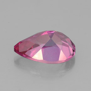 Topaze mystique rouge naturelle en forme de poire, 2,36 ct, VVS