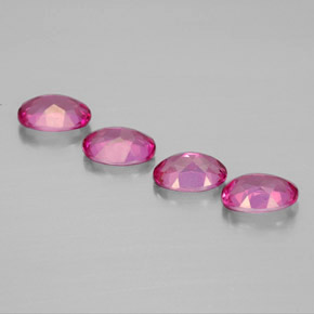 Achetez naturel ct rouge topaze mystique gems, coupe ovale, en provenance brésil chez gemselect. en stock, livraison internationale!