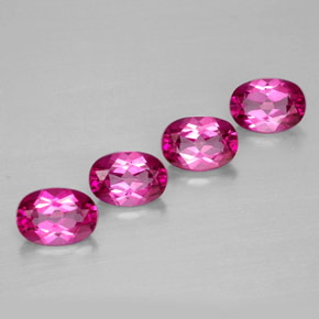 Achetez naturel ct rouge topaze mystique gems, coupe ovale, en provenance brésil chez gemselect. en stock, livraison internationale!