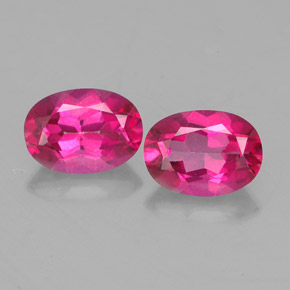 Achetez naturel ct rouge topaze mystique gems, coupe ovale, en provenance brésil chez gemselect. en stock, livraison internationale!