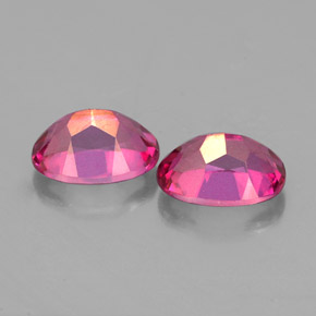 Achetez naturel ct rouge topaze mystique gems, coupe ovale, en provenance brésil chez gemselect. en stock, livraison internationale!