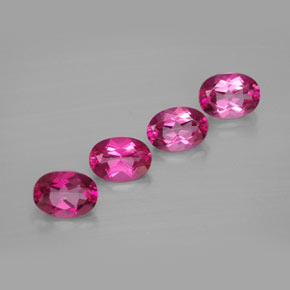 Achetez naturel ct rouge topaze mystique gems, coupe ovale, en provenance brésil chez gemselect. en stock, livraison internationale!