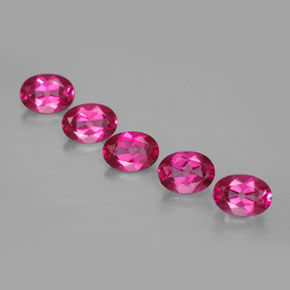 Achetez naturel ct rouge topaze mystique gems, coupe ovale, en provenance brésil chez gemselect. en stock, livraison internationale!