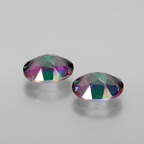 Achetez naturel ct Arc-en-ciel multicolore Topaze mystique gems, Coupe ovale, En provenance Brésil chez GemSelect. En stock, livraison internationale!