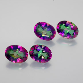 Achetez naturel ct multicolore topaze mystique gems, coupe ovale, en provenance brésil chez gemselect. en stock, livraison internationale!