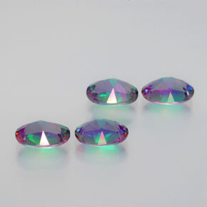 Achetez naturel ct multicolore topaze mystique gems, coupe ovale, en provenance brésil chez gemselect. en stock, livraison internationale!