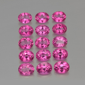 Achetez naturel ct rose topaze mystique gems, coupe ovale, en provenance brésil chez gemselect. en stock, livraison internationale!