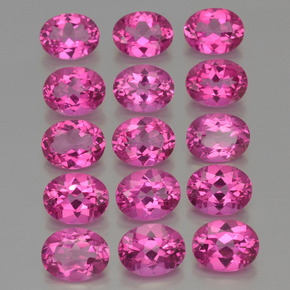 Achetez naturel ct rose topaze mystique gems, coupe ovale, en provenance brésil chez gemselect. en stock, livraison internationale!
