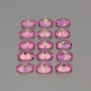 Achetez naturel ct rose topaze mystique gems, coupe ovale, en provenance brésil chez gemselect. en stock, livraison internationale!