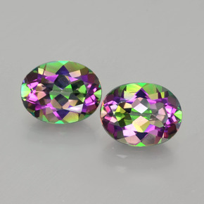 Achetez naturel ct multicolore topaze mystique gems, coupe ovale, en provenance brésil chez gemselect. en stock, livraison internationale!