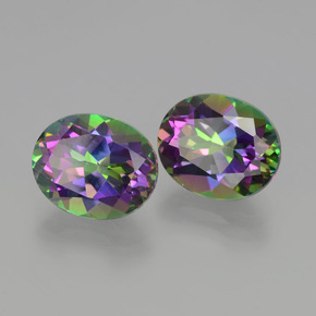 Achetez naturel ct Arc en ciel Topaze mystique gems, Coupe ovale, En provenance Brésil chez GemSelect. En stock, livraison internationale!