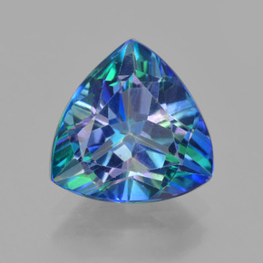 Topaze mystique Multicolore naturelle Trillion, 4.74 ct, VVS-VS