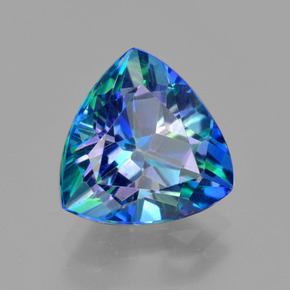 Topaze mystique Multicolore naturelle Trillion, 4.74 ct, VVS-VS