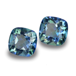 Achetez naturel ct multicolore topaze mystique gems, coupe coussin, en provenance brésil chez gemselect. en stock, livraison internationale!