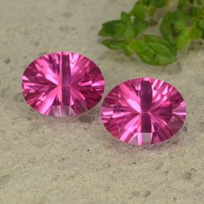 Achetez naturel 4.41ct Rose foncé Topaze mystique gems, Coupe ovale, En provenance Brésil chez GemSelect. En stock, livraison internationale!
