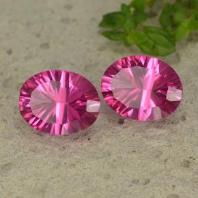 Achetez naturel 4.41ct Rose foncé Topaze mystique gems, Coupe ovale, En provenance Brésil chez GemSelect. En stock, livraison internationale!
