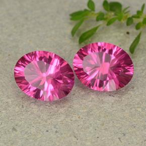 Achetez naturel 4,43ct rose foncé topaze mystique gems, coupe ovale, en provenance brésil chez gemselect. en stock, livraison internationale!