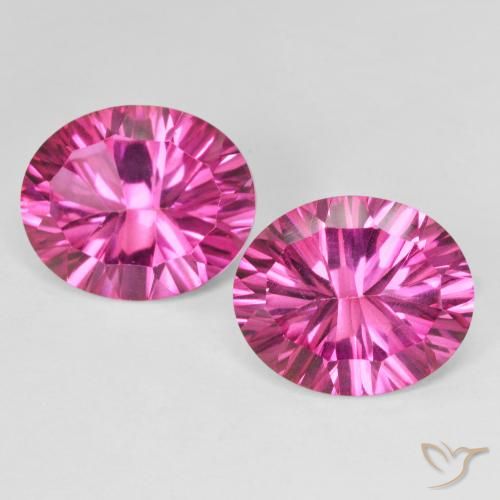 Shop natural 10.74ct Rose vif Topaze mystique gems, ovale, from Brésil at GemSelect. In stock, global shipping!