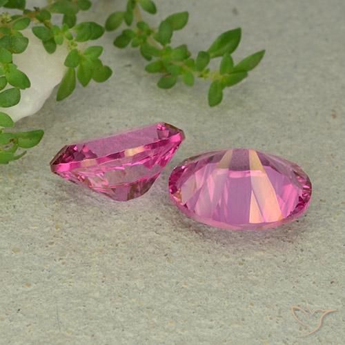Achetez naturel 10.01ct Rose foncé Topaze mystique gems, Coupe ovale, En provenance Brésil chez GemSelect. En stock, livraison internationale!