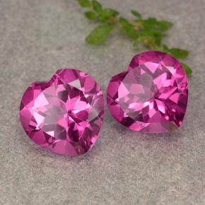 Achetez naturel 10.56ct Magenta profond Topaze mystique gems, Forme de coeur, En provenance Brésil chez GemSelect. En stock, livraison internationale!