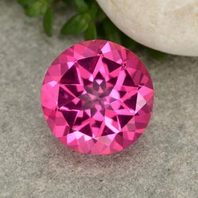 Topaze mystique Rose vif naturelle Coupe roude, 3.90 ct, VVS-VS