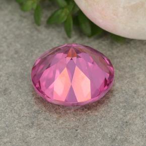 Topaze mystique Rose vif naturelle Coupe roude, 3.90 ct, VVS-VS