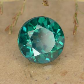 Topaze mystique Bleu vert naturelle Coupe roude, 1.65 ct, VVS-VS