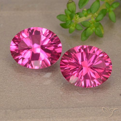 Achetez naturel 5,93ct rose topaze mystique gems, coupe ovale, en provenance brésil chez gemselect. en stock, livraison internationale!