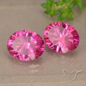 Achetez naturel 5,93ct rose topaze mystique gems, coupe ovale, en provenance brésil chez gemselect. en stock, livraison internationale!