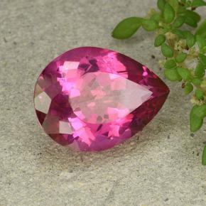 Topaze mystique Rose moyen-foncé naturelle En forme de poire, 9.60 ct, VVS