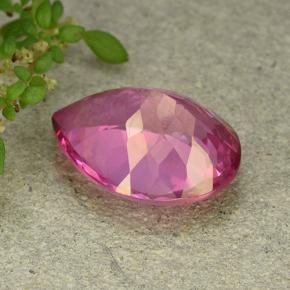 Topaze mystique Rose moyen-foncé naturelle En forme de poire, 9.60 ct, VVS