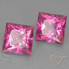 Shop natural 12.94ct Rose vif Topaze mystique gems, Carré, from Brésil at GemSelect. In stock, global shipping!